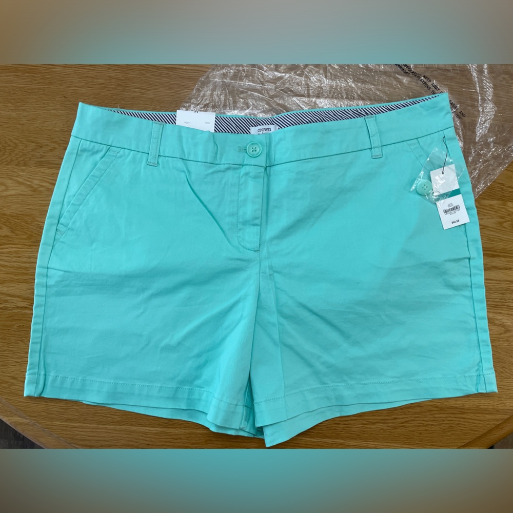 NWT Teal Shorts Crown & Ivy size 16